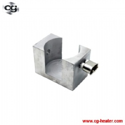 Aluminum block heater cast heating plate